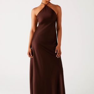 Tulama Maxi Dress - Chocolate