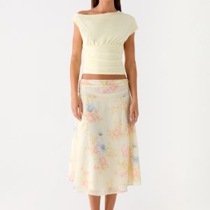 Valley Midi Skirt - Spring Meadow