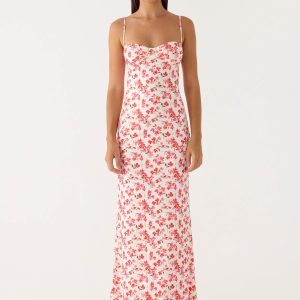 Vamonos Maxi Dress - Porcelain Rose