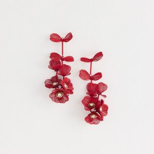 Venetta Earrings - Red