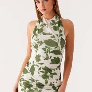 Vianne Mini Dress - Verdant Bloom
