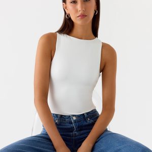 Vincenza Bodysuit - White