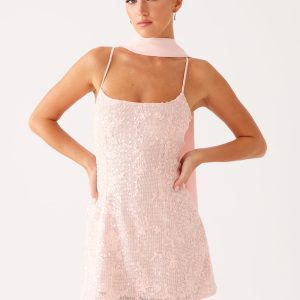 Vision Sequin Mini Dress - Pink