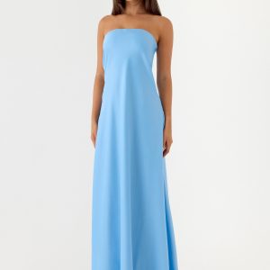 Yanina Strapless Maxi Dress - Blue