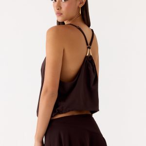 Yaz Top - Chocolate Plum