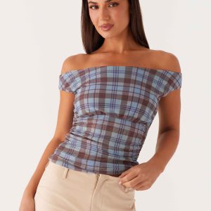 Zahli Off Shoulder Top - Shoreline Check