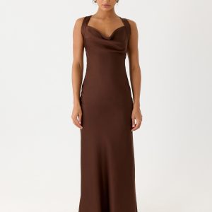 Zandie Maxi Dress - Chocolate Torte