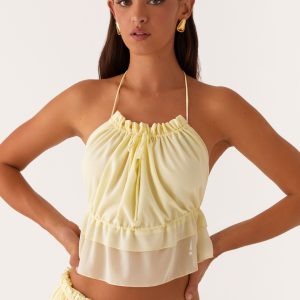Zaya Backless Top - Yellow