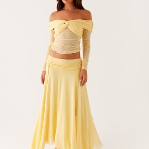 Kirrabilli Midi Skirt - Yellow