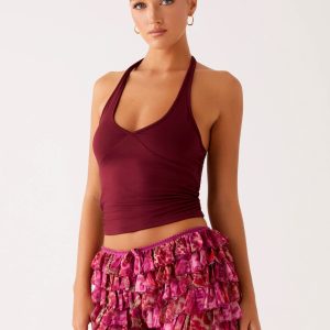 Entertain Me Bloomer Shorts - Lavender Lagoon