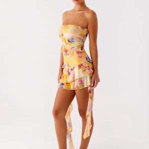 Macey Mini Dress - Sunburst Floral