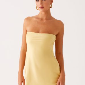 Yulina Mini Dress - Yellow